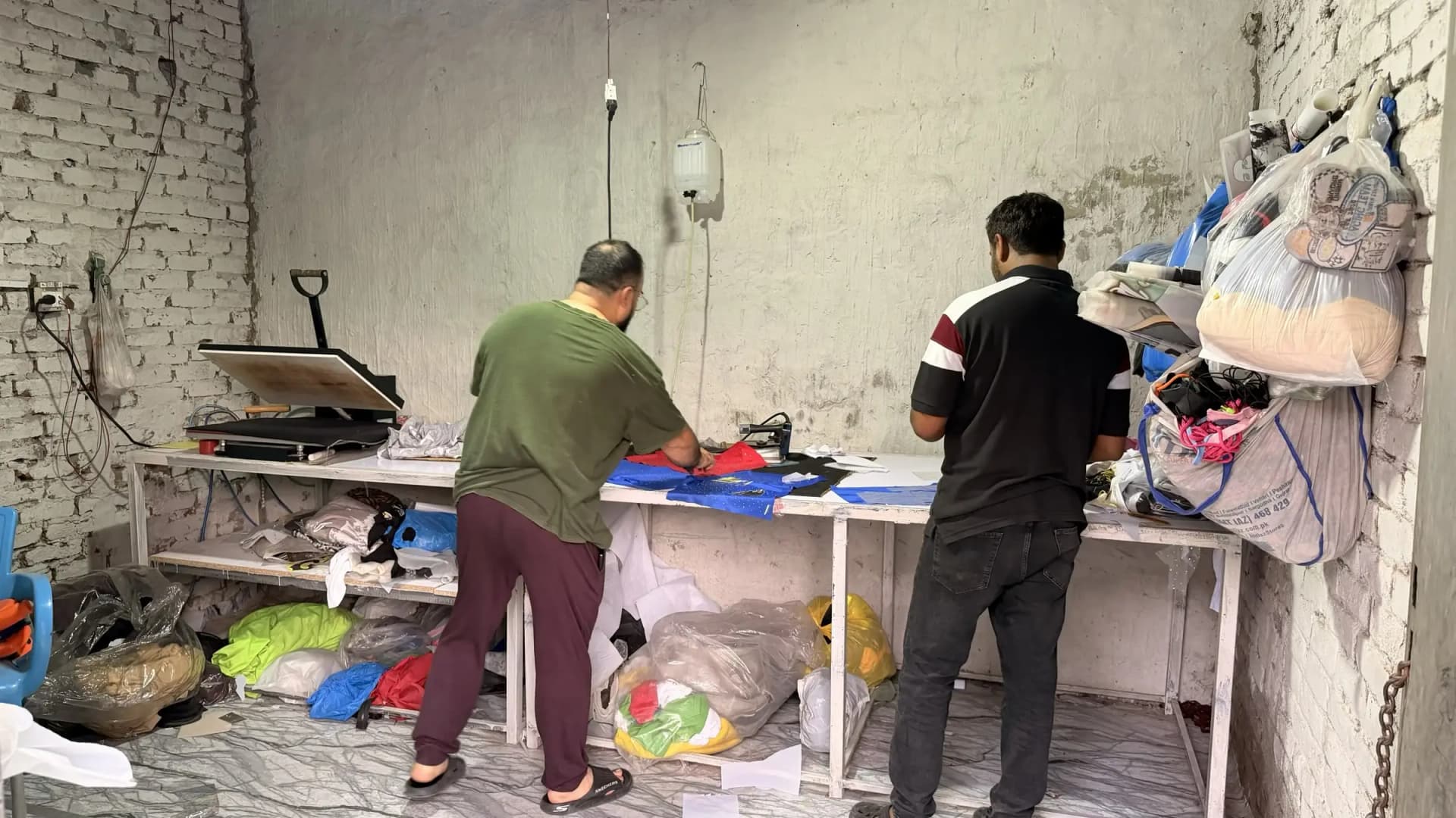 MughalCaps cap factory production floor in Daska, Sialkot