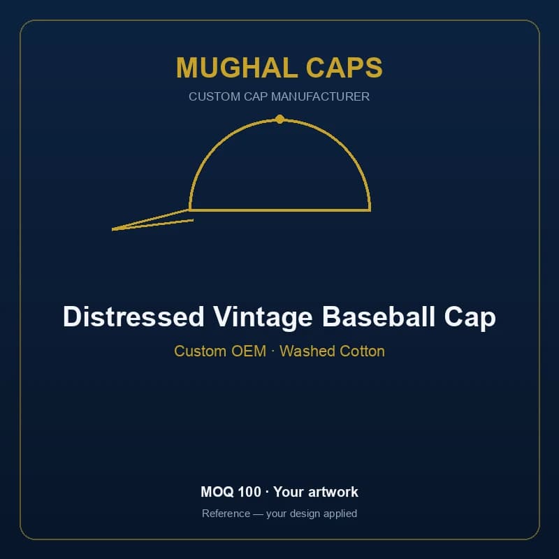 Distressed Vintage Baseball Cap