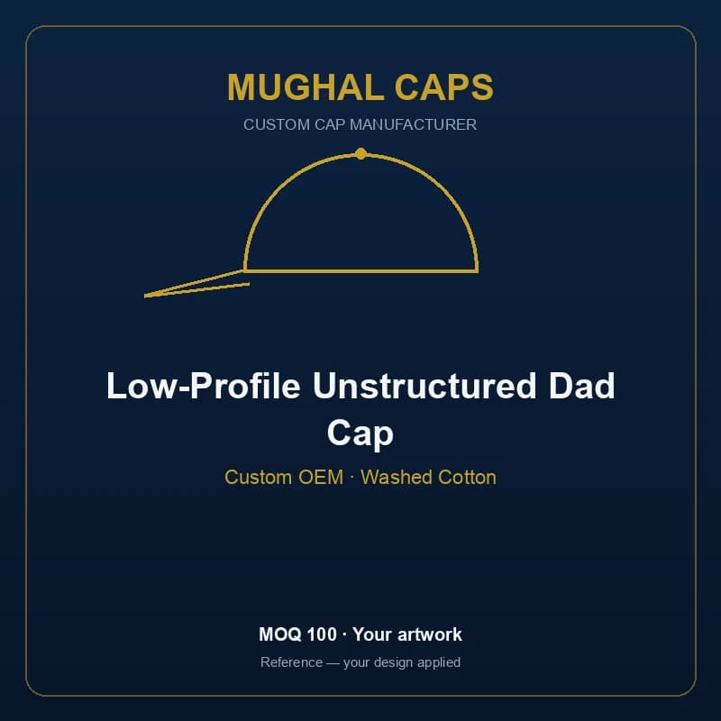 Low-Profile Unstructured Dad Cap