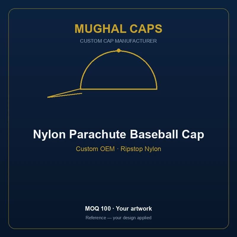 Nylon Parachute Baseball Cap