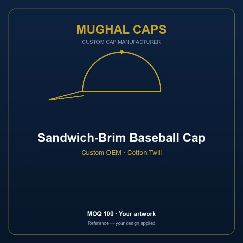 Sandwich-Brim Baseball Cap