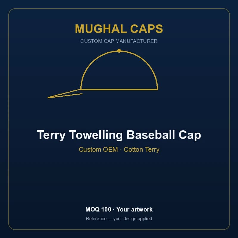 Terry Towelling Baseball Cap